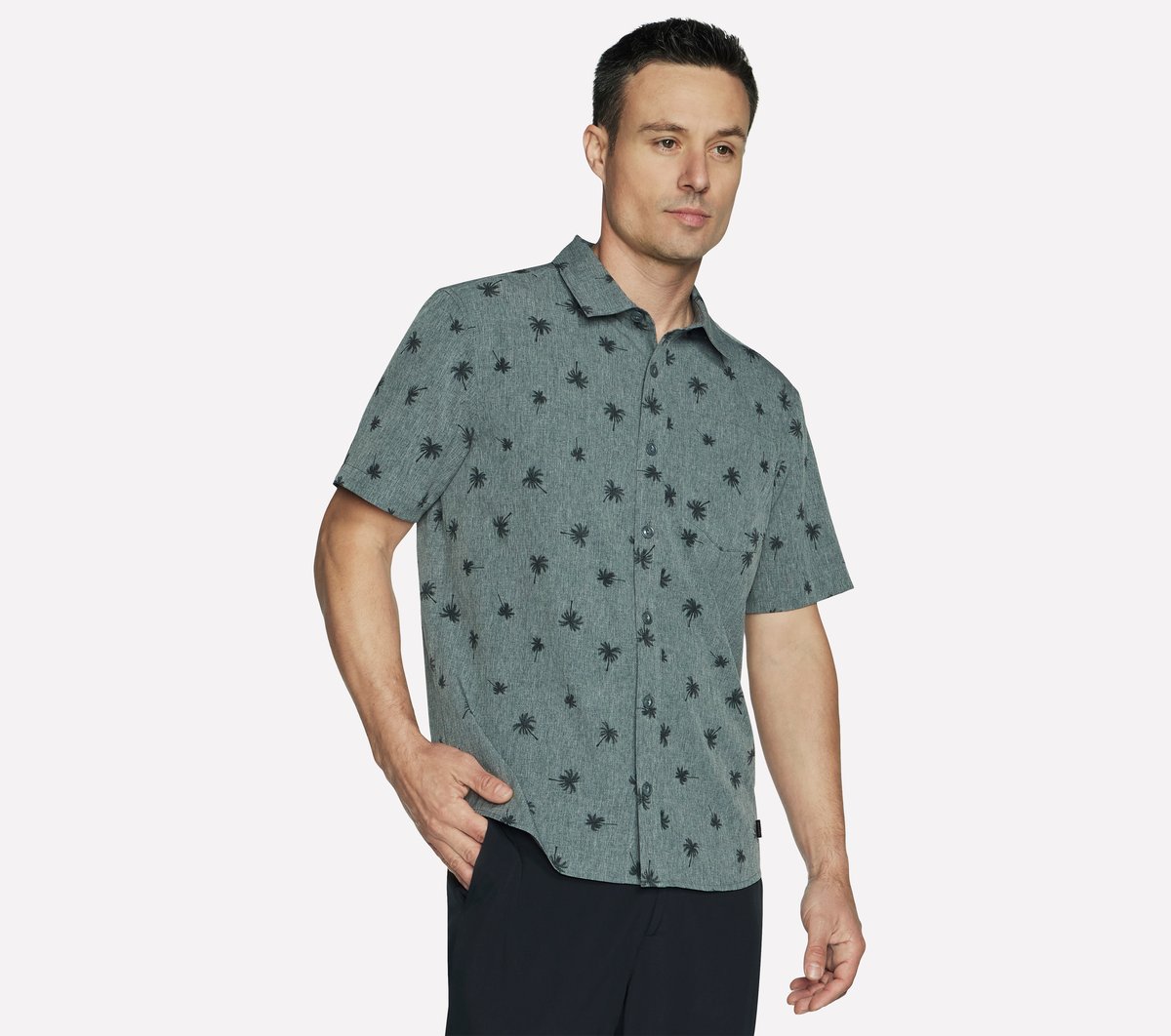 The GO WALK Air Printed Short Sleeve Shirt | Skechers for sale