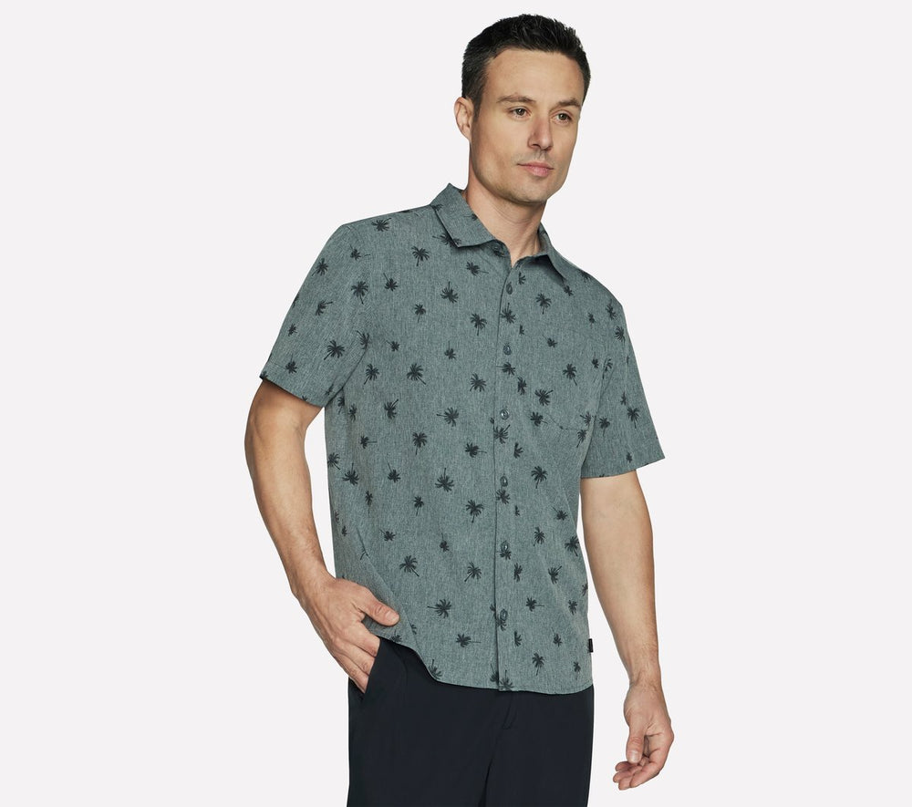The GO WALK Air Printed Short Sleeve Shirt | Skechers for sale