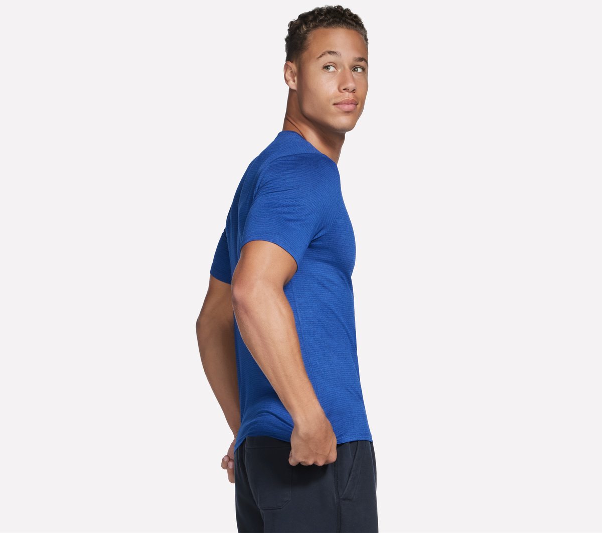 GO DRI All Day Stripe Tee | Skechers for sale