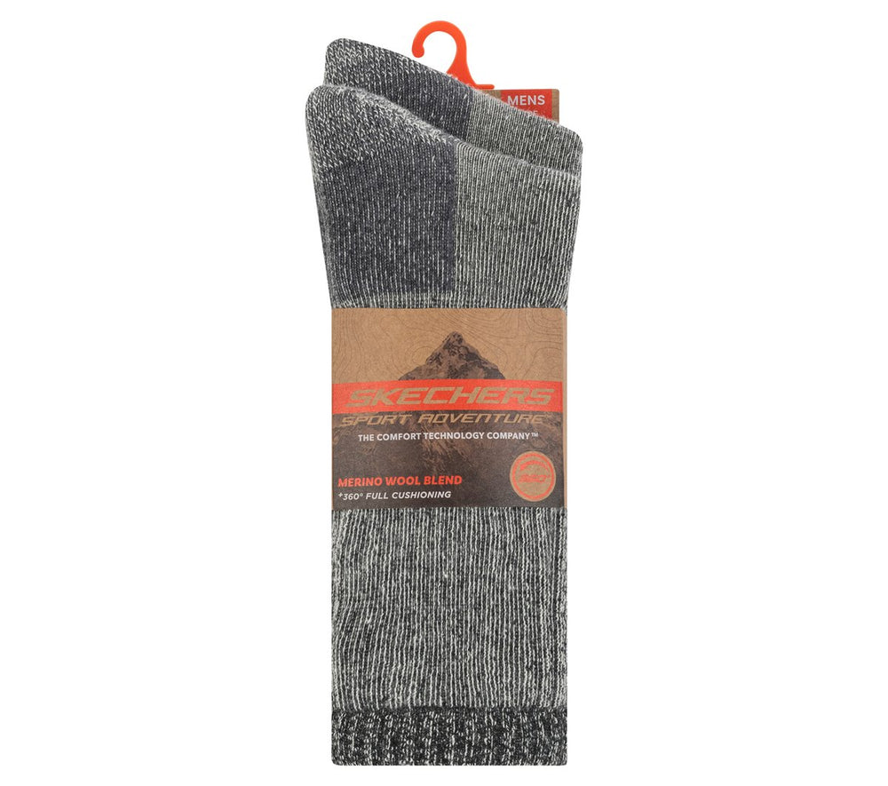 2 Pack Men's Crew Wool Socks | Skechers online