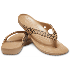 Crocs|Women's Kadee II Leopard Flip