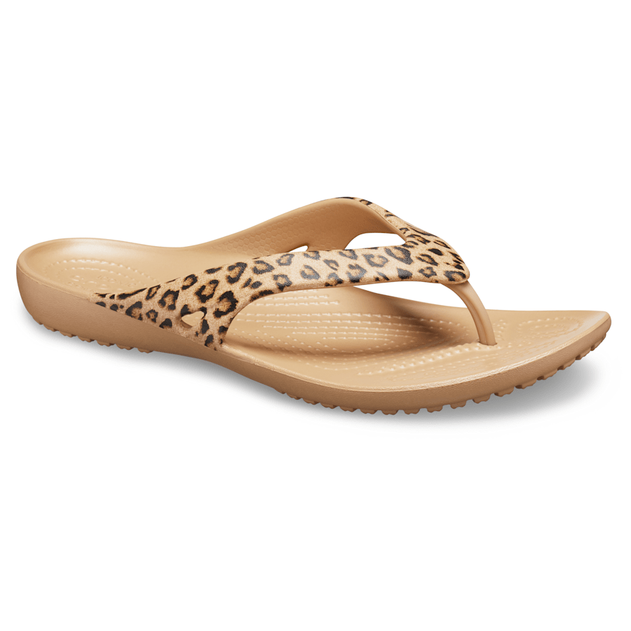 Crocs|Women's Kadee II Leopard Flip