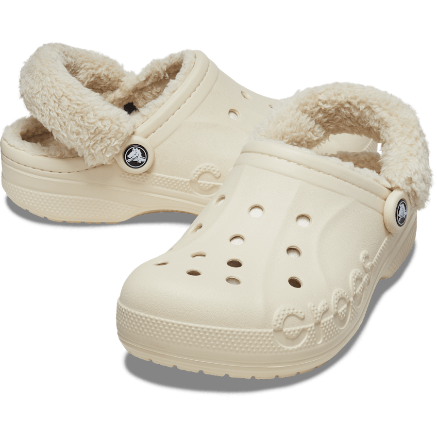 Crocs|Baya Lined Fuzz-Strap Clog