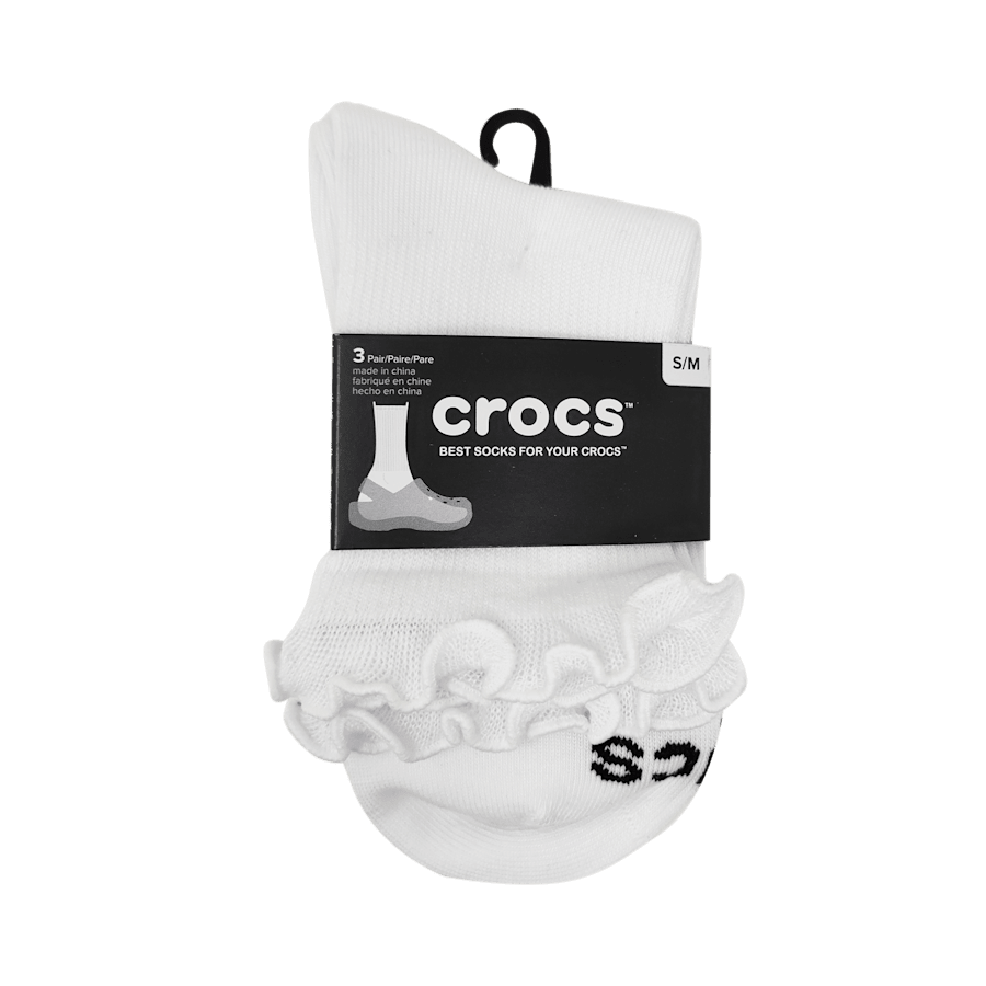 Crocs|CrocsSocks Ruffle Ankle 3 PK