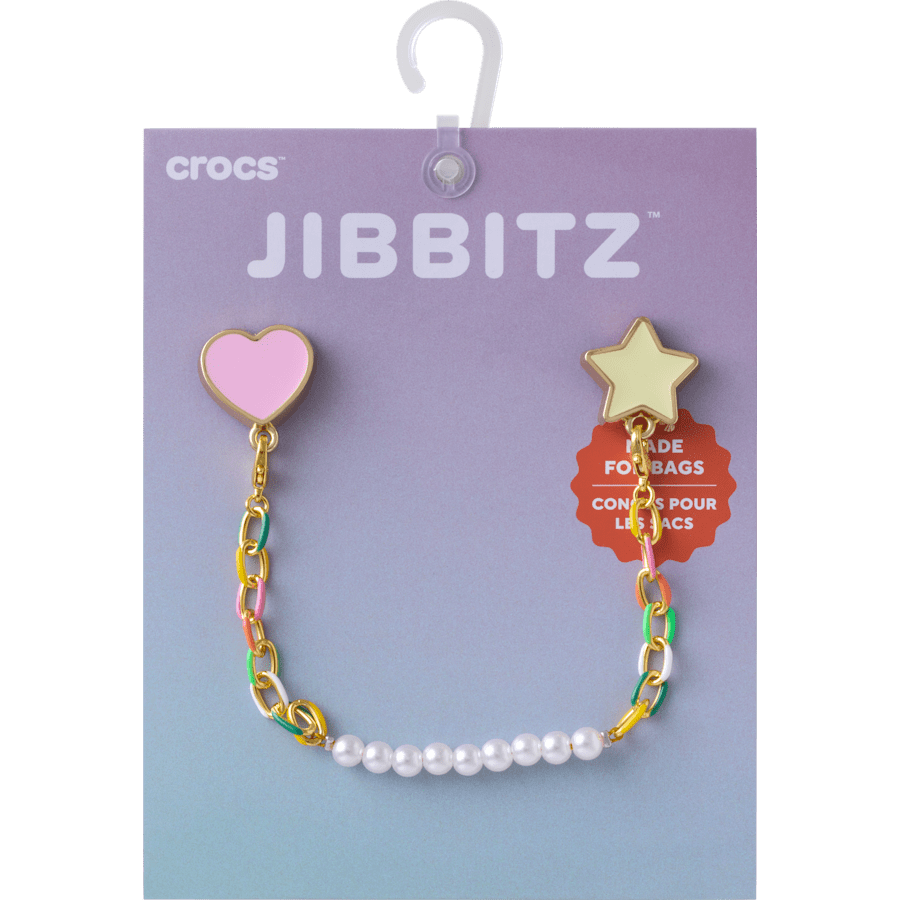 Crocs|Pearl and Rainbow Bag Chain