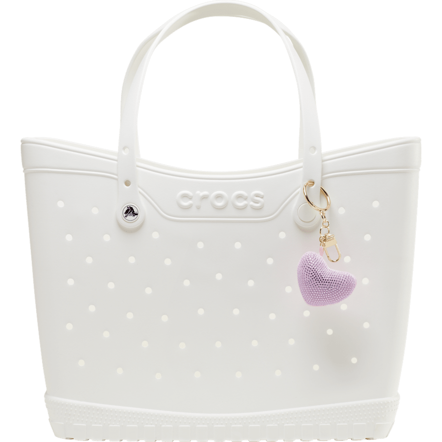 Crocs|Plush Gem Heart Bag Charm