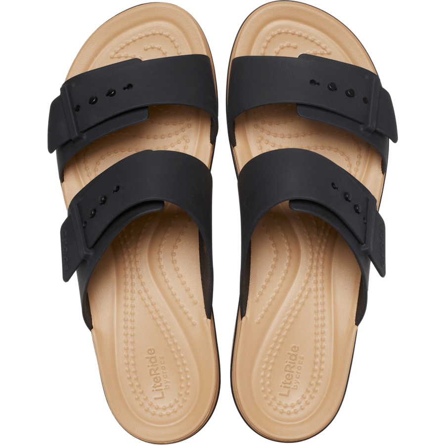 Crocs|Brooklyn Buckle Matte Wrap Low Wedge