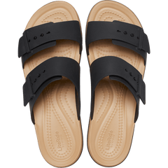 Crocs|Brooklyn Buckle Matte Wrap Low Wedge