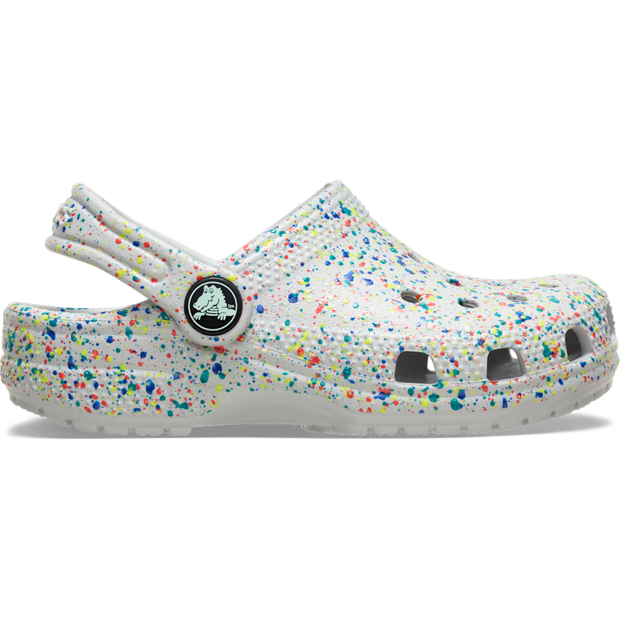 Crocs|Kids' Classic Glow Paint Splatter Clog