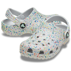 Crocs|Kids' Classic Glow Paint Splatter Clog
