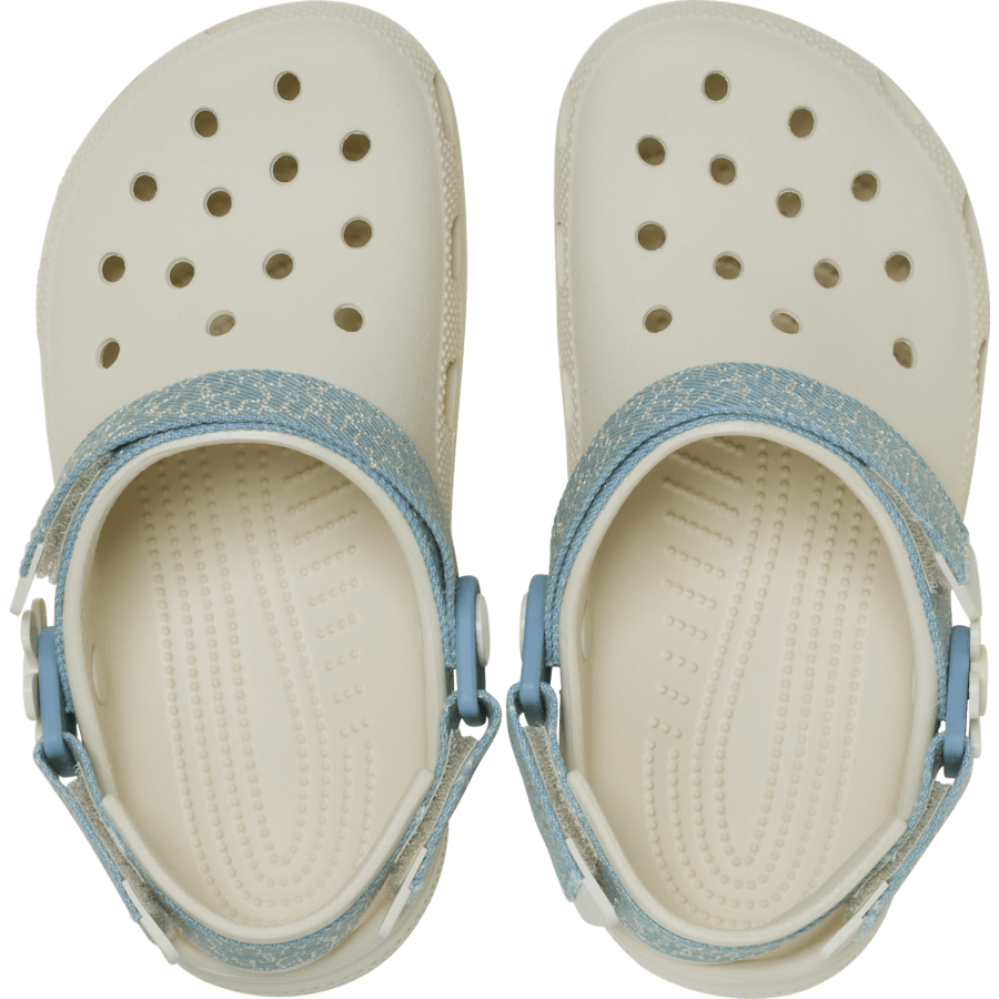 Crocs|Kids’ Classic Denim Flower Adjustable Backstrap Clog