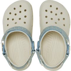 Crocs|Kids’ Classic Denim Flower Adjustable Backstrap Clog