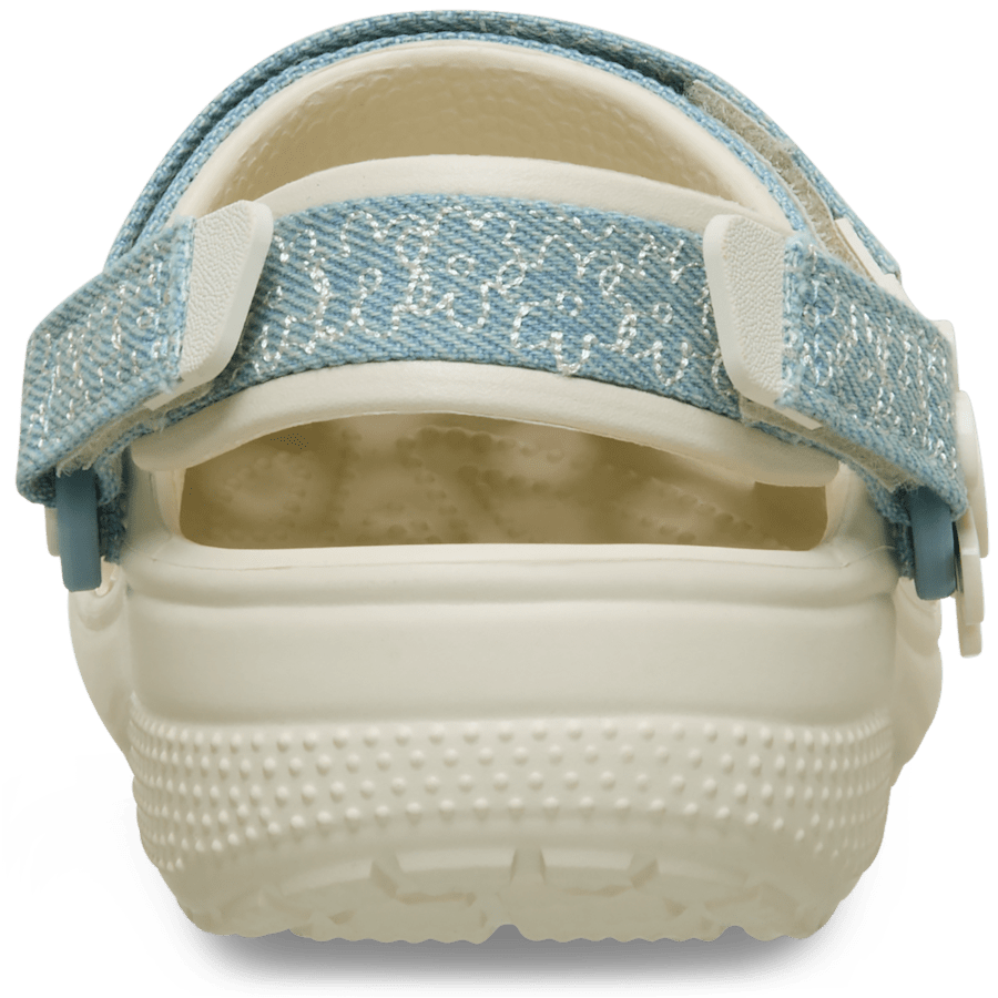 Crocs|Kids’ Classic Denim Flower Adjustable Backstrap Clog
