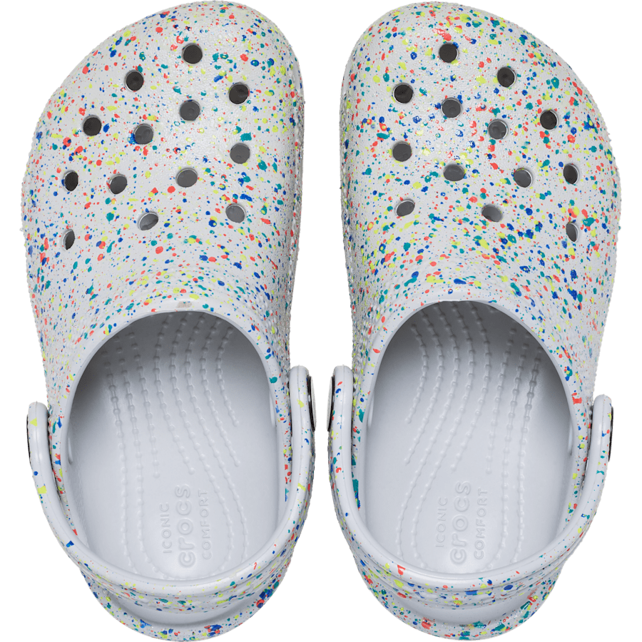 Crocs|Toddler Classic Glow Paint Splatter Clog