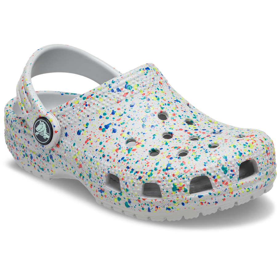 Crocs|Toddler Classic Glow Paint Splatter Clog