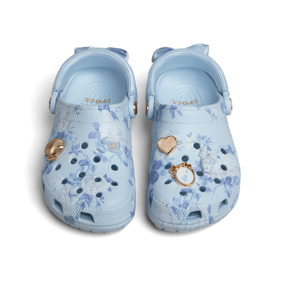 Crocs|LoveShackFancy Blue Classic Clog