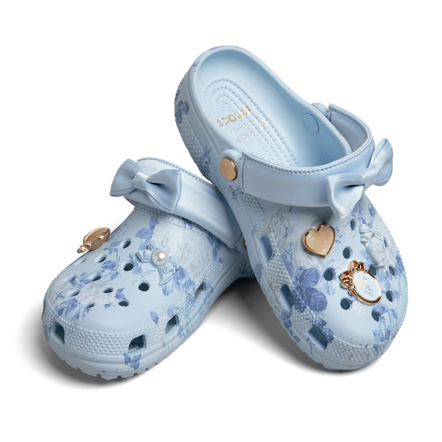 Crocs|LoveShackFancy Blue Classic Clog
