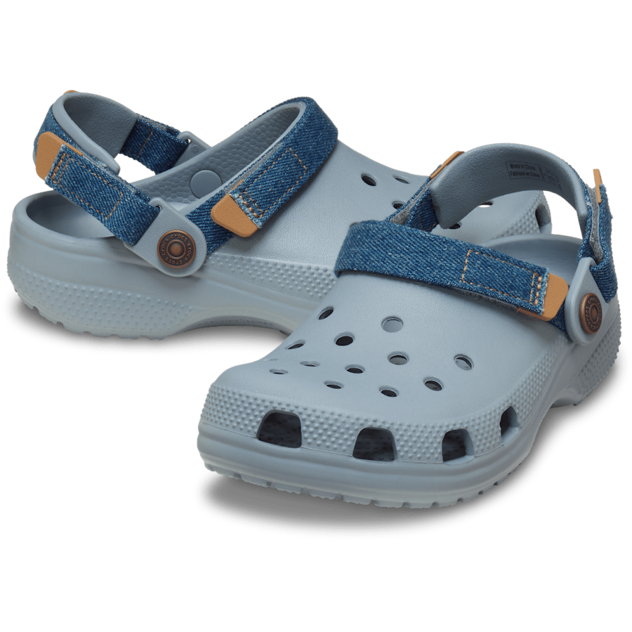 Crocs|Kids' Classic Denim Adjustable Backstrap Clog