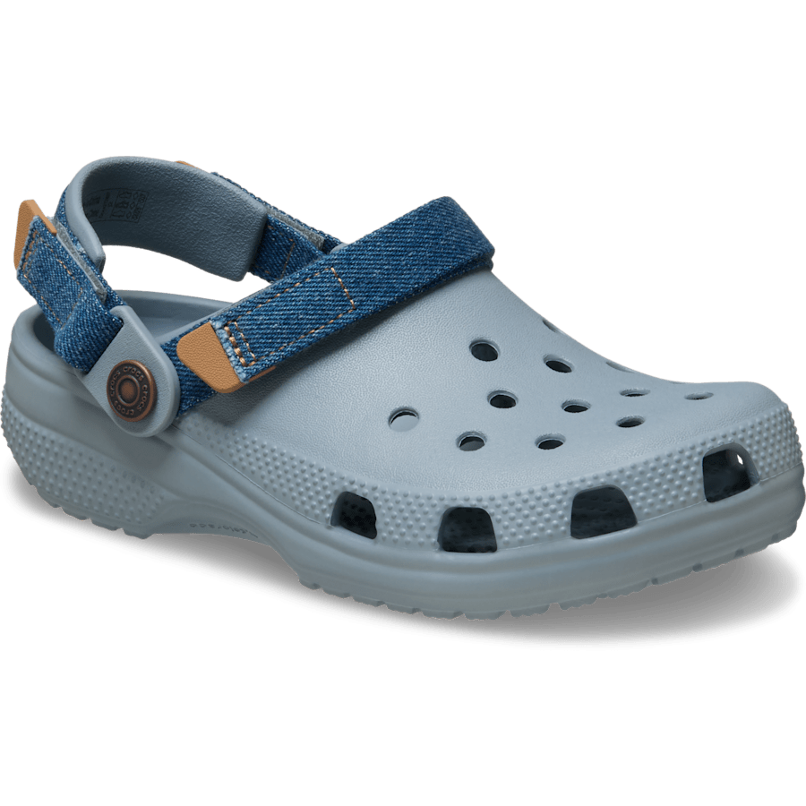 Crocs|Kids' Classic Denim Adjustable Backstrap Clog