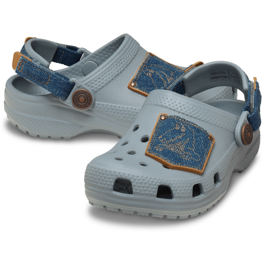 Crocs|Toddler Classic Denim Adjustable Backstrap Clog