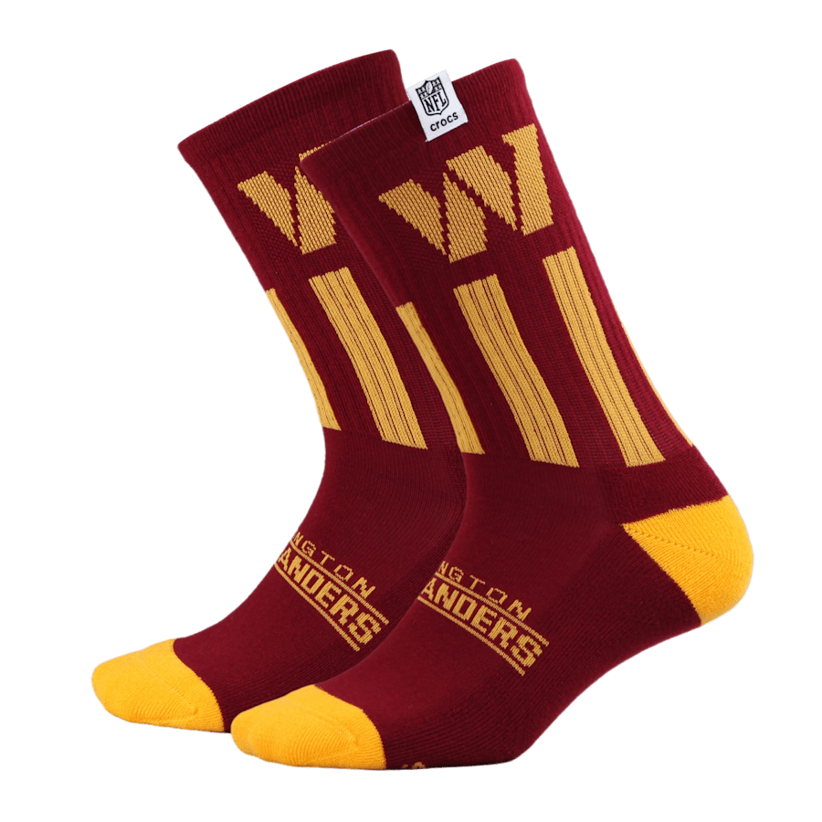 Crocs|NFL Washington Commanders Crocs Socks