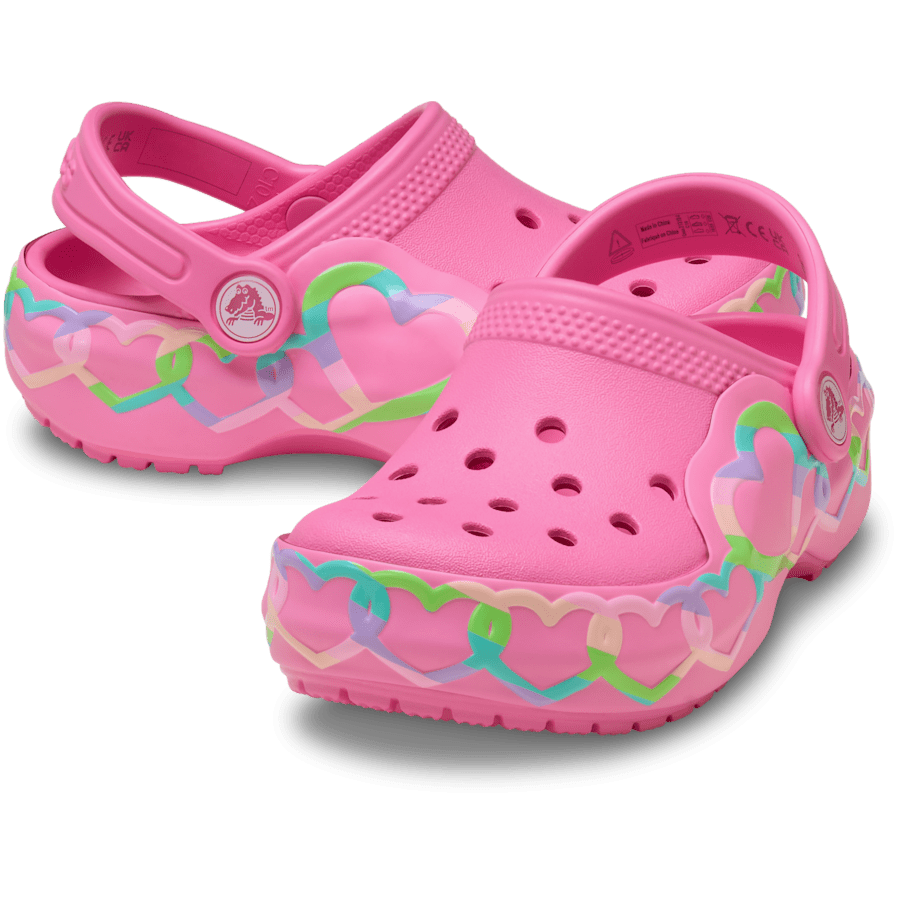 Crocs|Toddler Classic Heart Lights Clog