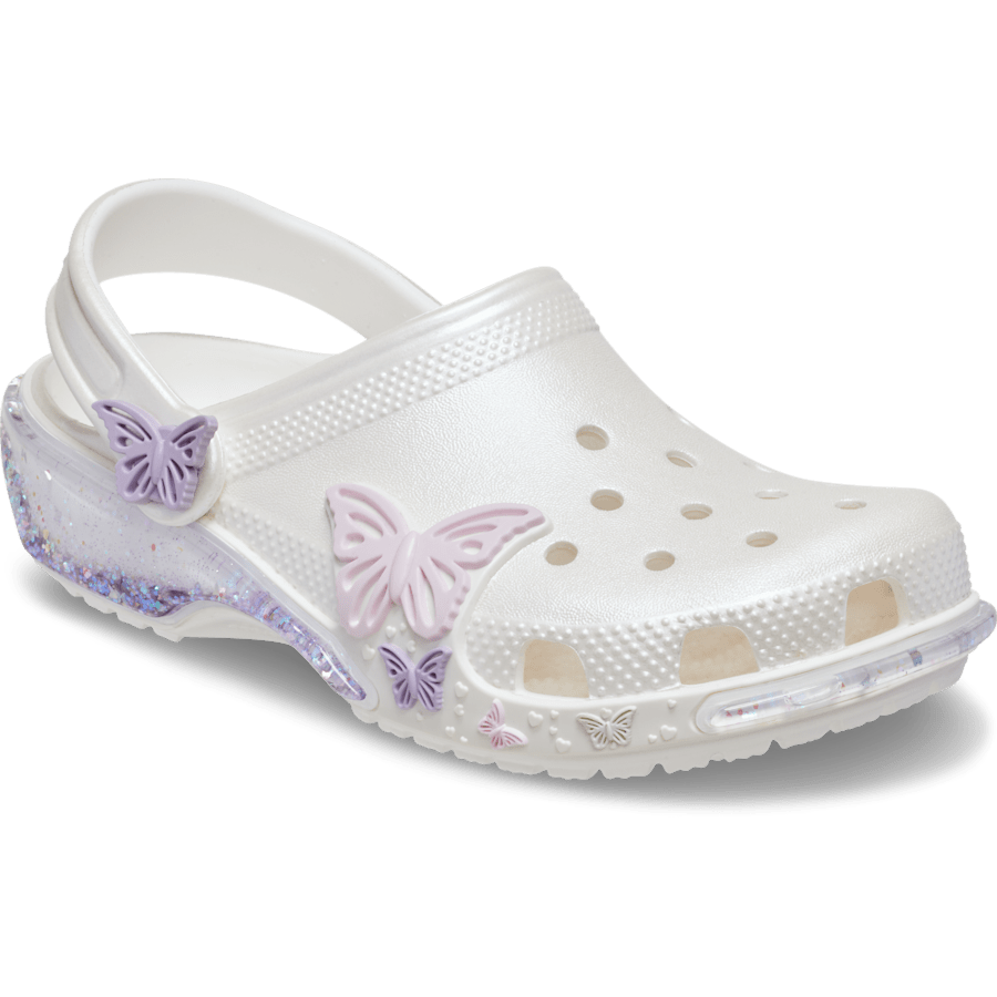 Crocs|Toddler Classic Butterfly Sparkle Shaker Clog